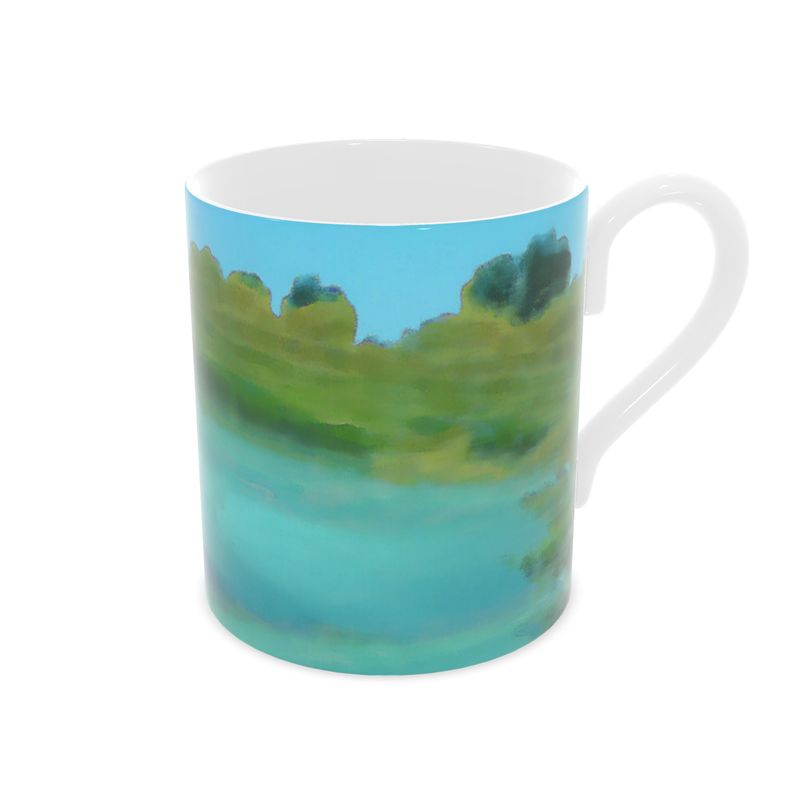 "Lake View" Bone China Mug