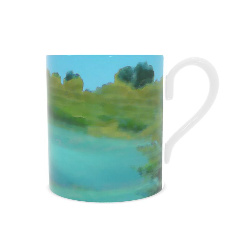 "Lake View" Bone China Mug