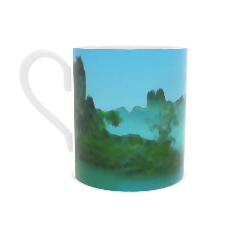 "Lake View" Bone China Mug